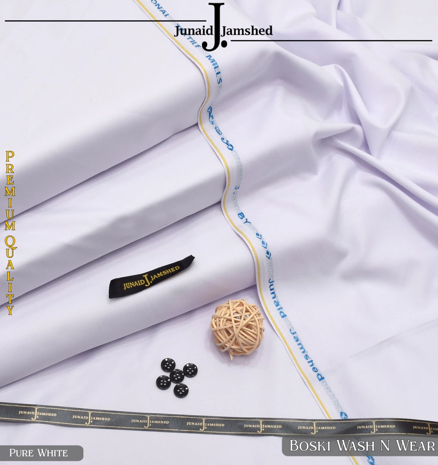 Pakistani men wash and wear pure Boski 9-D Shalwar Kameez suit