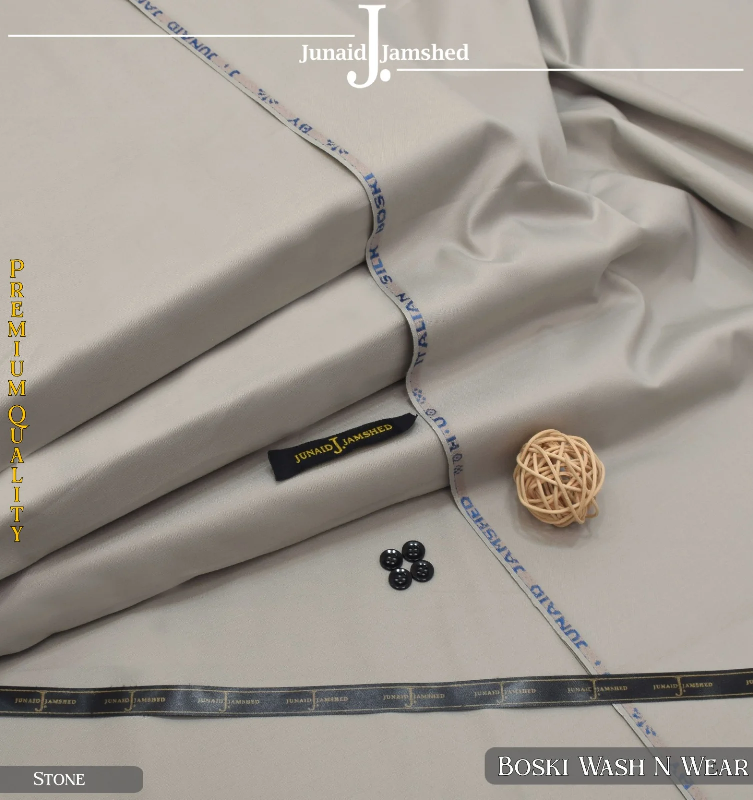 Pakistani men wash and wear pure Boski 9-D Shalwar Kameez suit