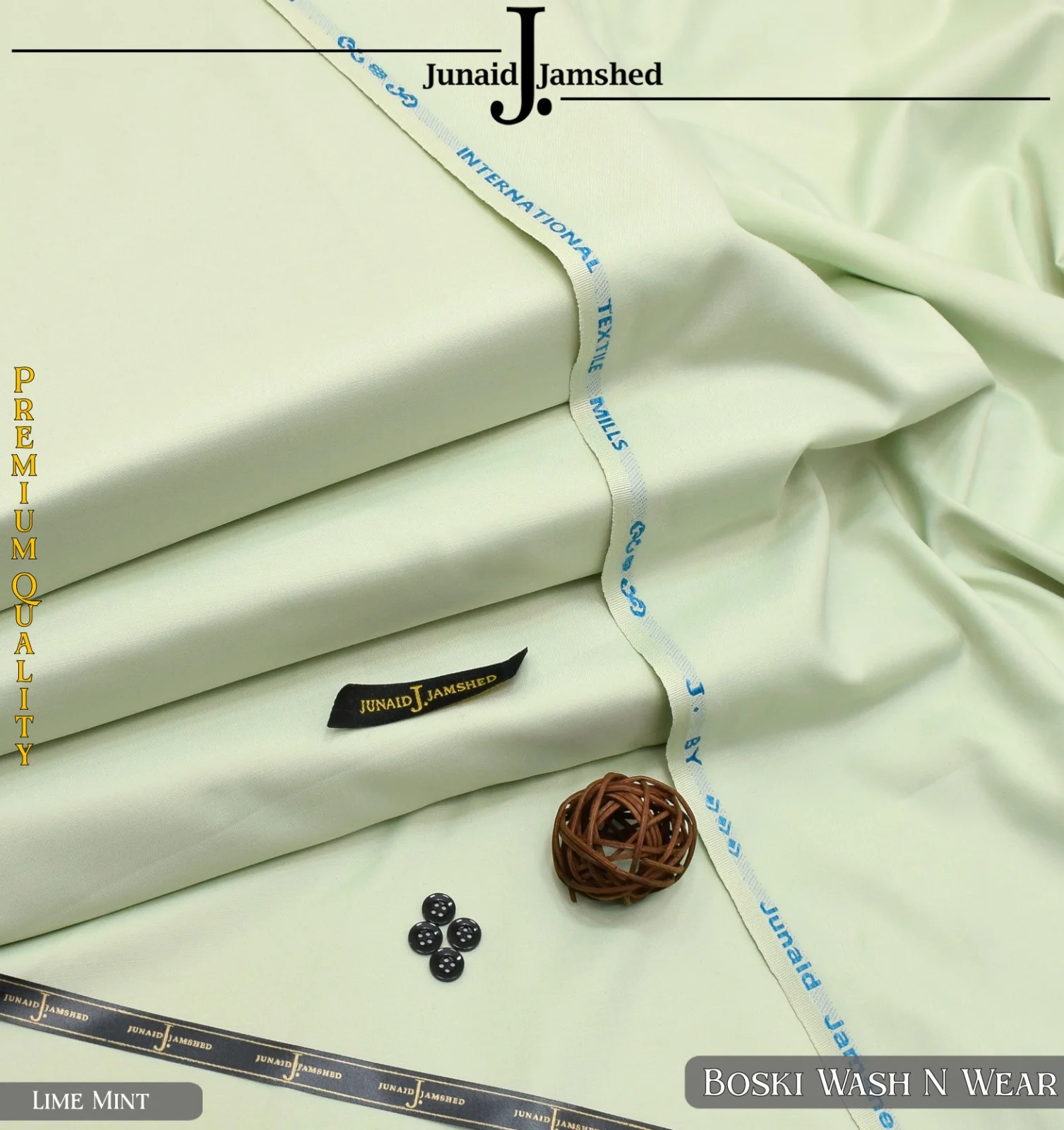 Pakistani men wash and wear pure Boski 9-D Shalwar Kameez suit