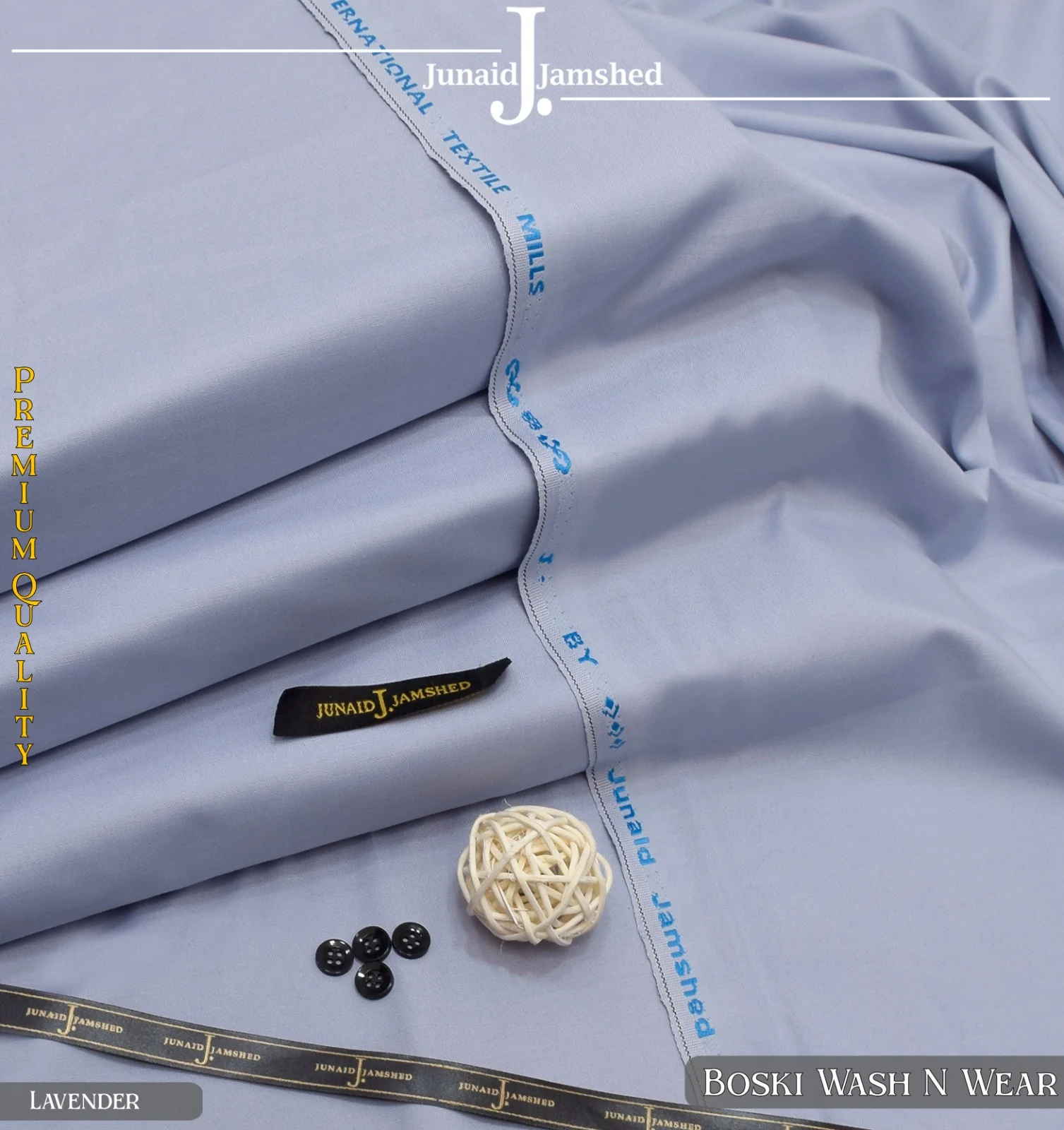 Pakistani men wash and wear pure Boski 9-D Shalwar Kameez suit