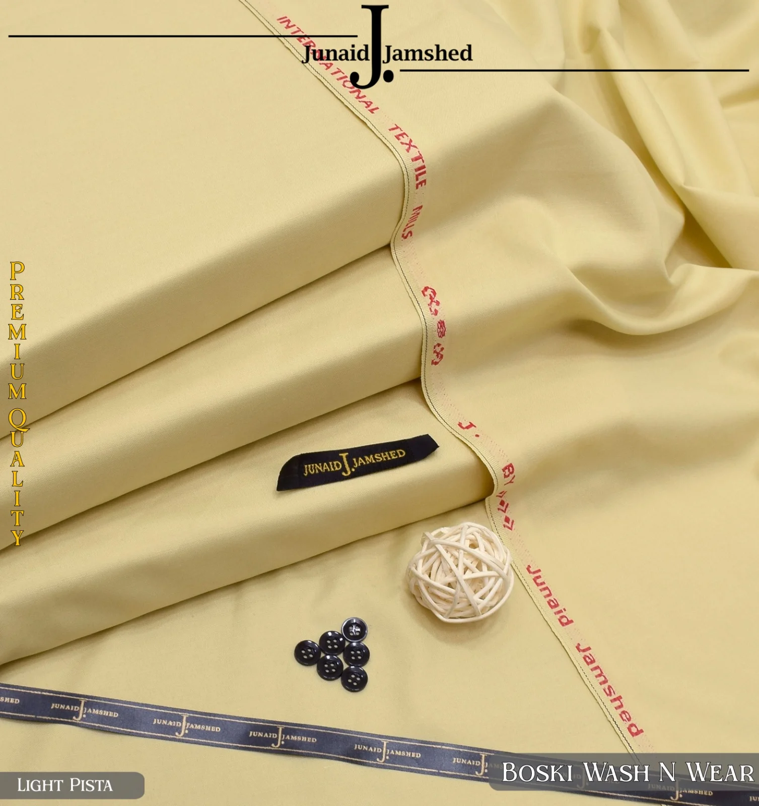 Pakistani men wash and wear pure Boski 9-D Shalwar Kameez suit